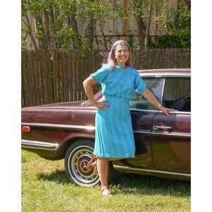 1970's MCII Striped Dress with matching belt
